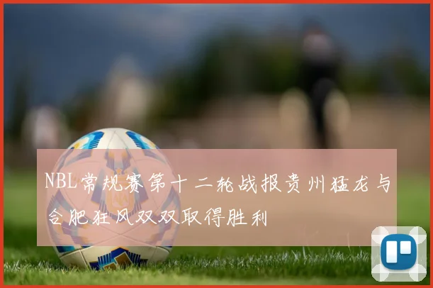 NBL常规赛第十二轮战报贵州猛龙与合肥狂风双双取得胜利